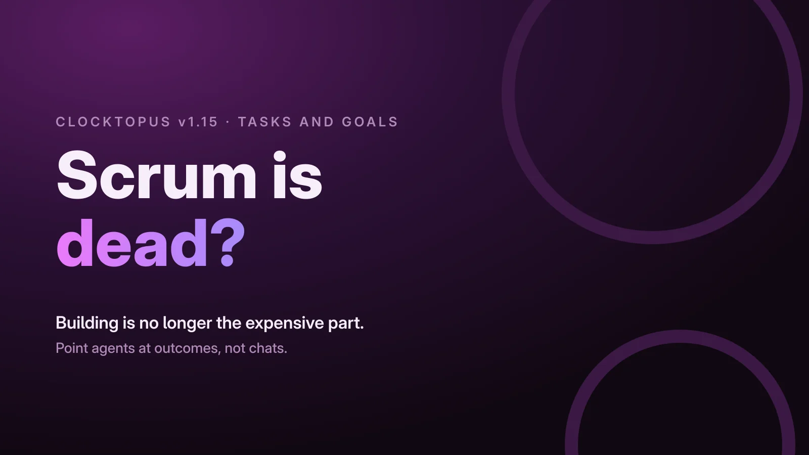 Scrum is dead?